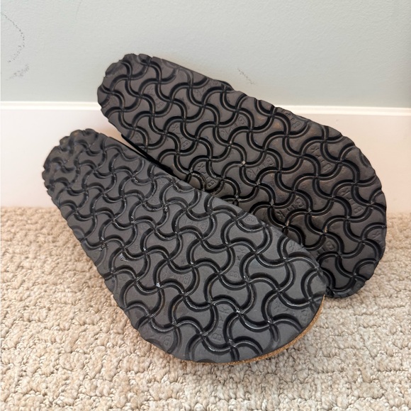 Birkenstock Gizeh Black Thong Sandals Size 37 EU 6-6.5 Women Birko-Flor Cork - Picture 8 of 8